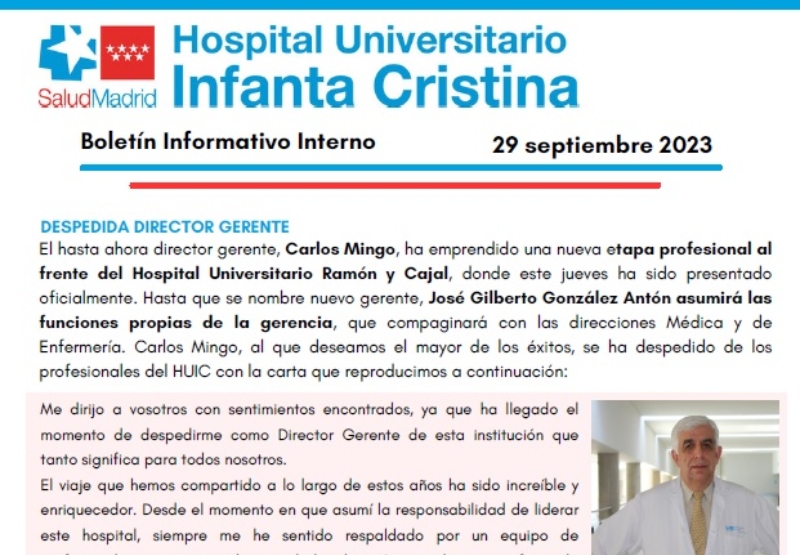Boletín Informativo Interno | 29 septiembre 2023