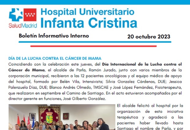 Boletín Informativo Interno | 20 octubre 2023