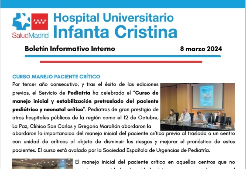 Boletín Informativo Interno | 8 marzo 2024