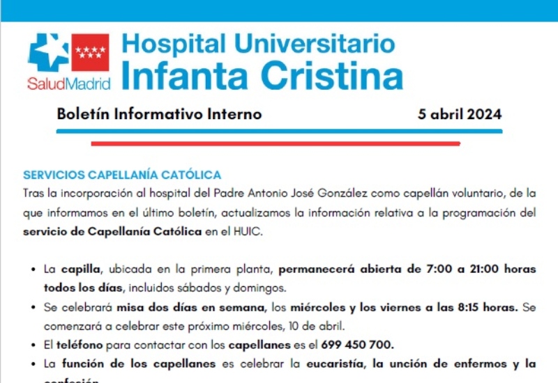 Boletín Informativo Interno | 5 abril 2024