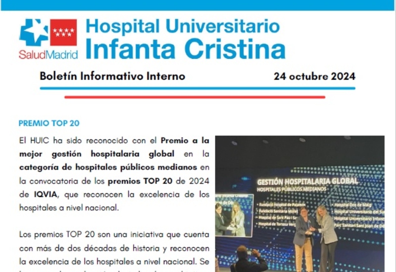 Boletín Informativo Interno | 24 octubre 2024