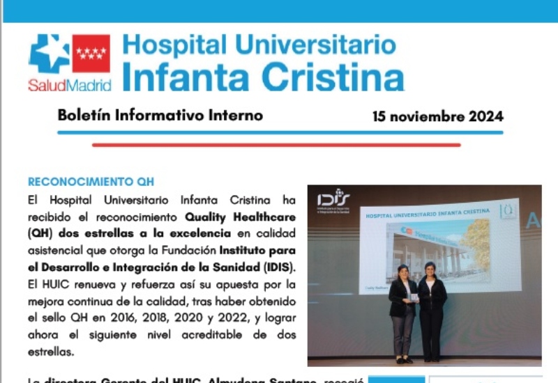 Boletín Informativo Interno | 15 noviembre 2024