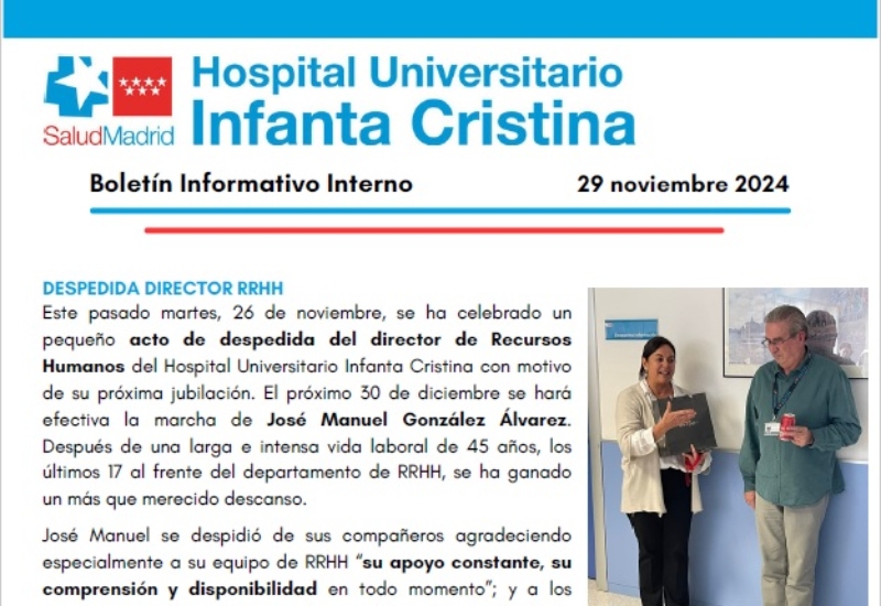 Boletín Informativo Interno | 29 noviembre 2024