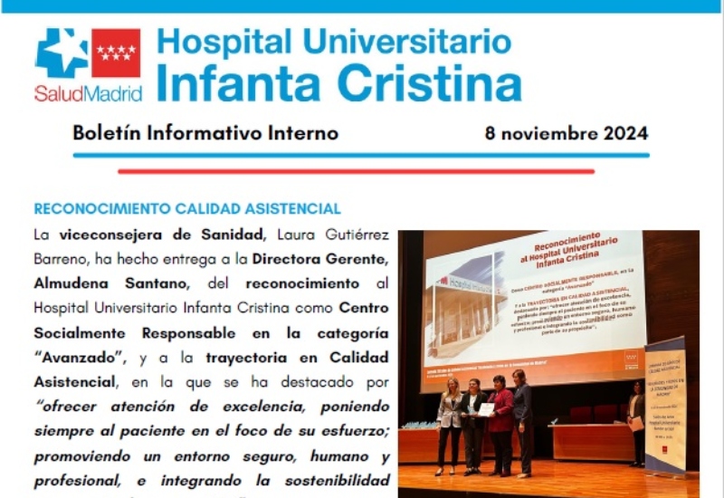 Boletín Informativo Interno | 8 noviembre 2024