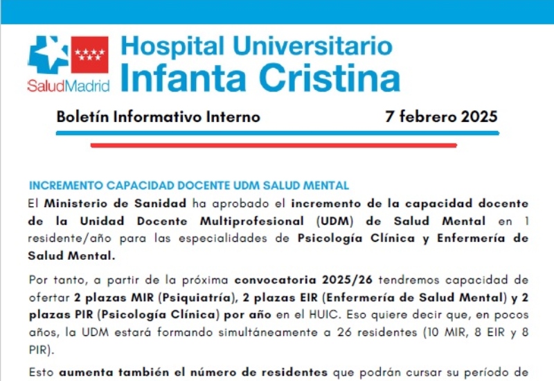 Boletín Informativo Interno | 7 febrero 2025