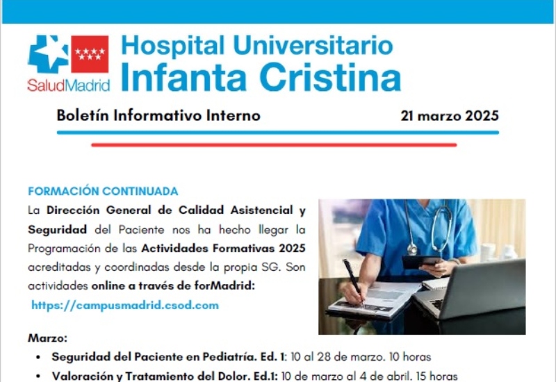 Boletín Informativo Interno | 21 marzo 2025