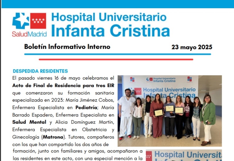 Boletín Informativo Interno | 23 mayo 2025