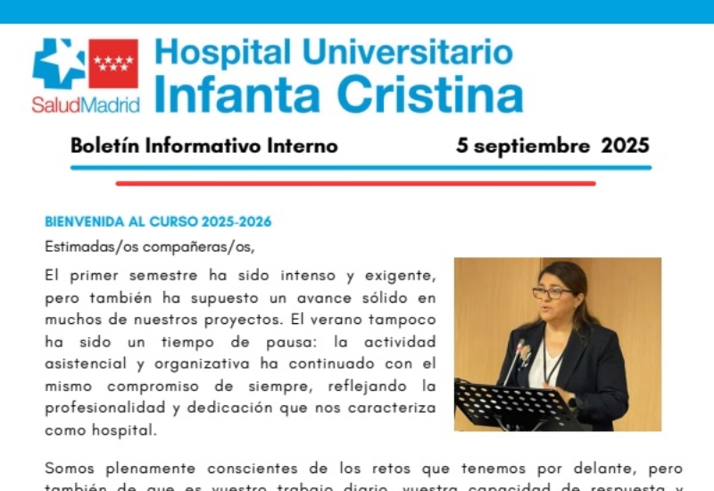 Boletín Informativo Interno | 5 septiembre 2025