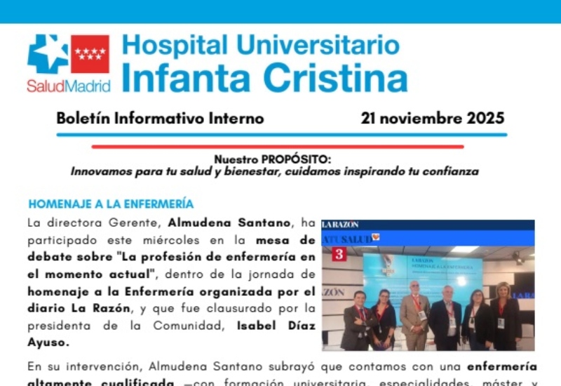 Boletín Informativo Interno | 21 noviembre 2025