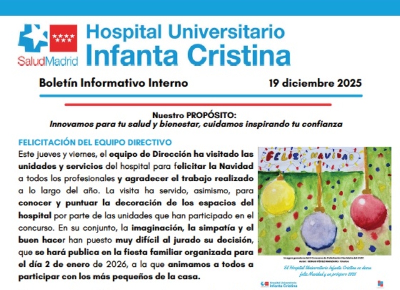 Boletín Informativo Interno | 19 diciembre 2025