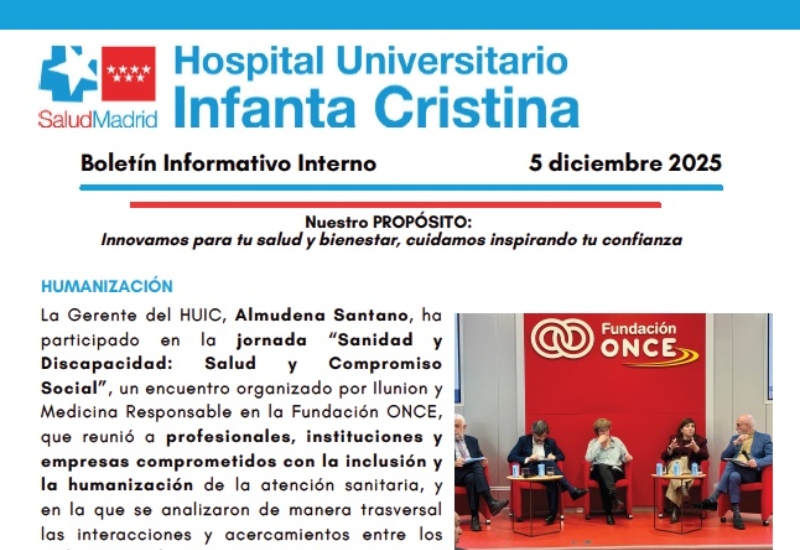 Boletín Informativo Interno | 5 diciembre 2025