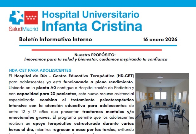 Boletín Informativo Interno | 16 enero 2026