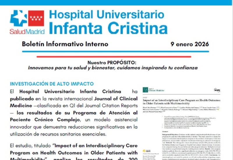 Boletín Informativo Interno | 9 enero 2026