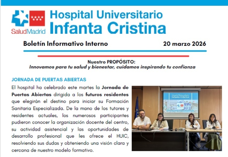 Boletín Informativo Interno | 20 marzo 2026