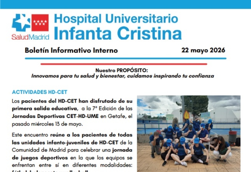 Boletín Informativo Interno | 22 mayo 2026