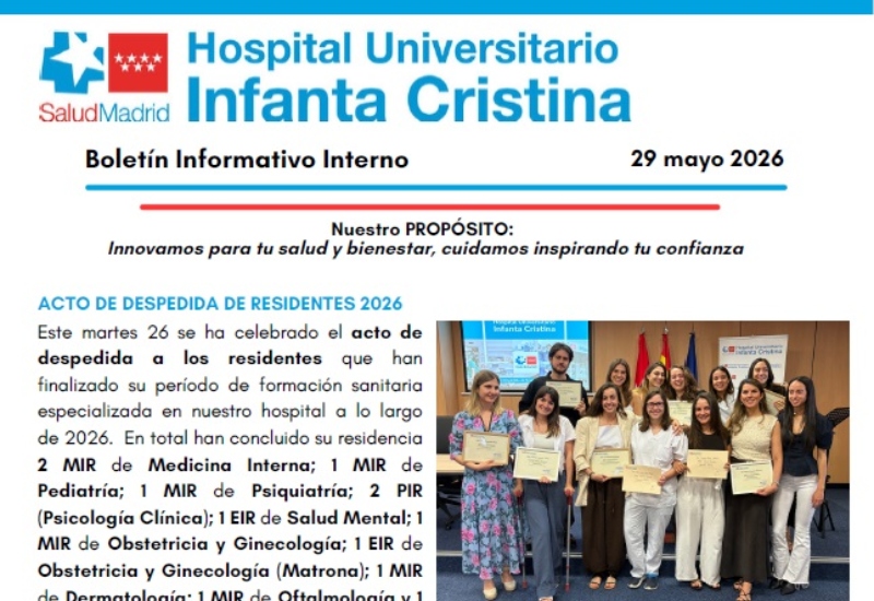 Boletín Informativo Interno | 29 mayo 2026