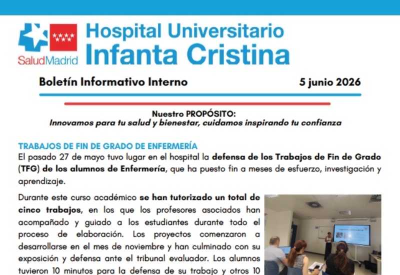 Boletín Informativo Interno | 5 junio 2026